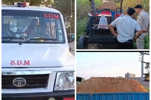 एसडीएम द्वारा अवैध खनन के विरुद्ध कार्रवाई किए जाने से खनन कारोबारियों में मचा हड़कंप।