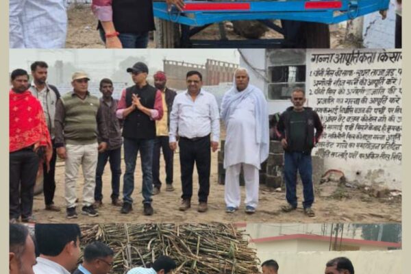 परिवहन विभाग ने किसानों के गन्ना वाहनों पर लगाए रिफ्लेक्टर हादसों से होगा बचाव